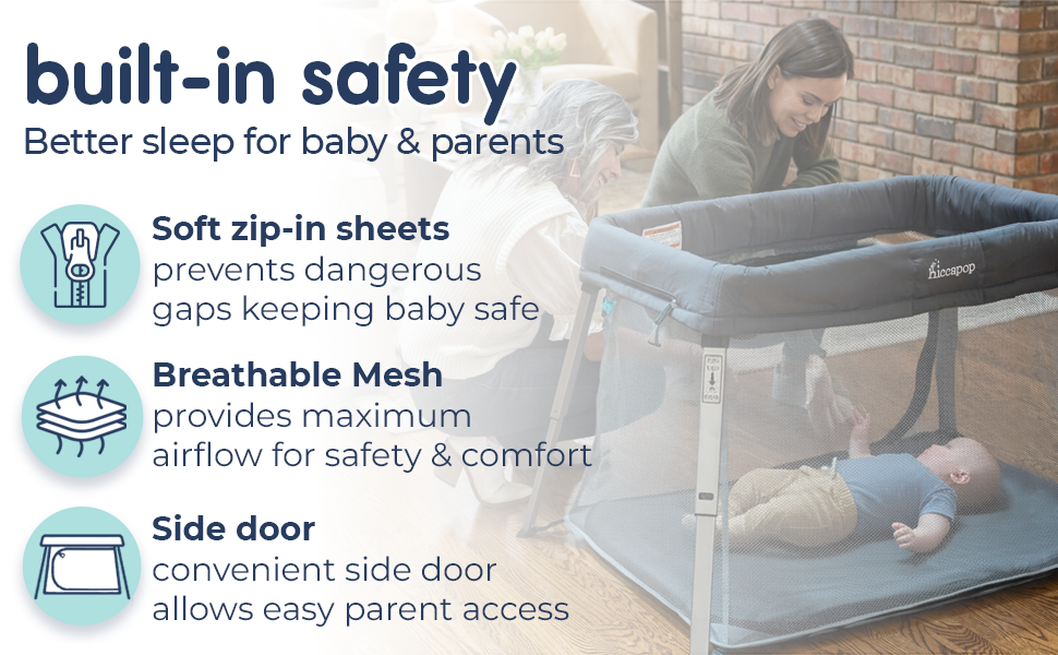 Hiccapop avelPod Portable Crib Babies ddlers 566