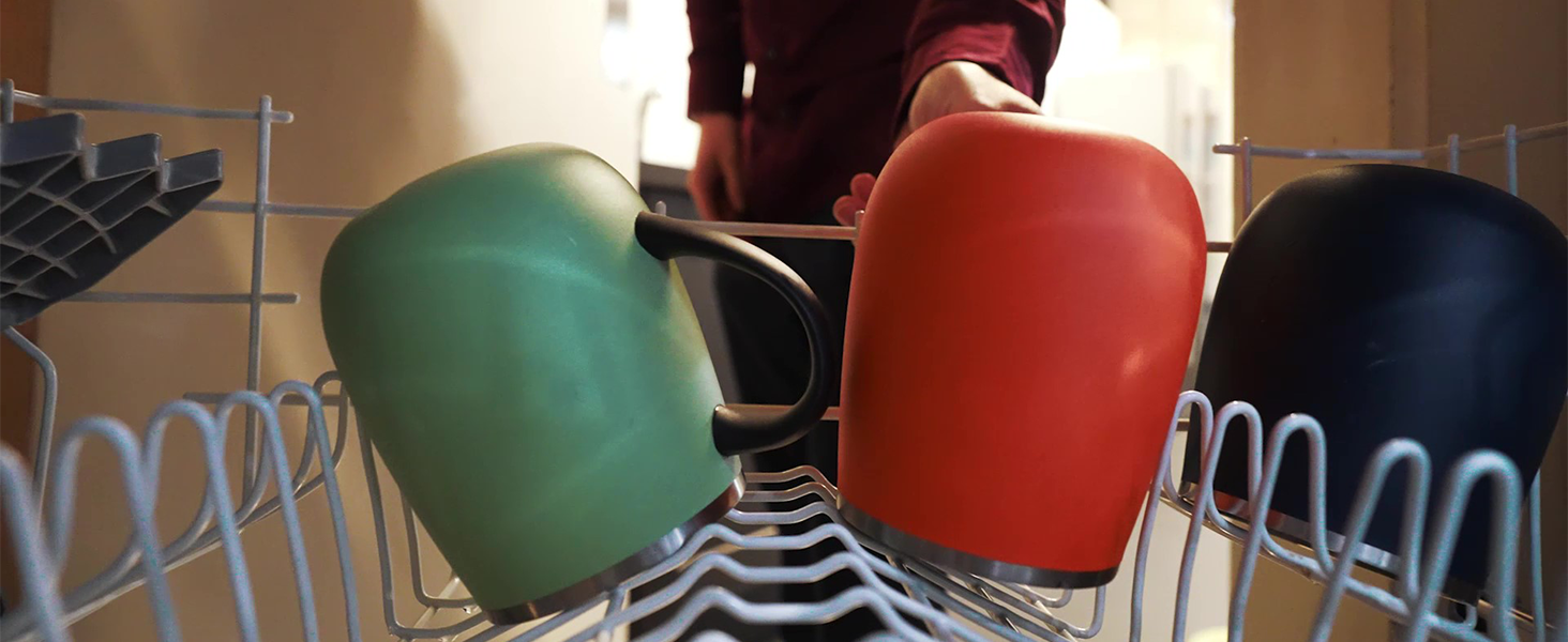 Insulated Coffee Mug with Handle - oz Staless Steel 625