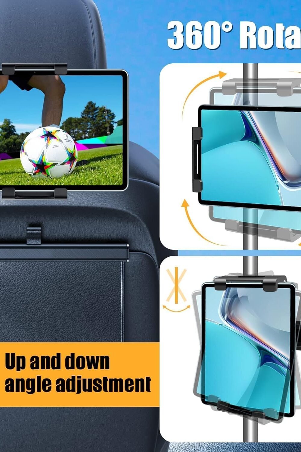 Djustable Car Tablet Holder Ipad Phones - Image 8