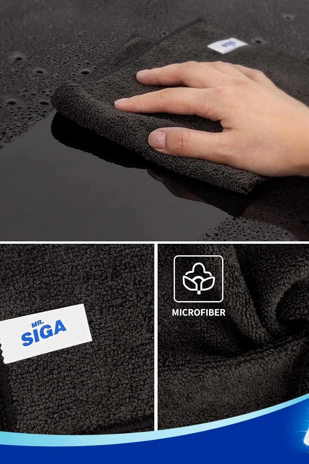 Mr.sig Ll-Purpose Microfiber Cleang Cloth - Streak Free - Image 4