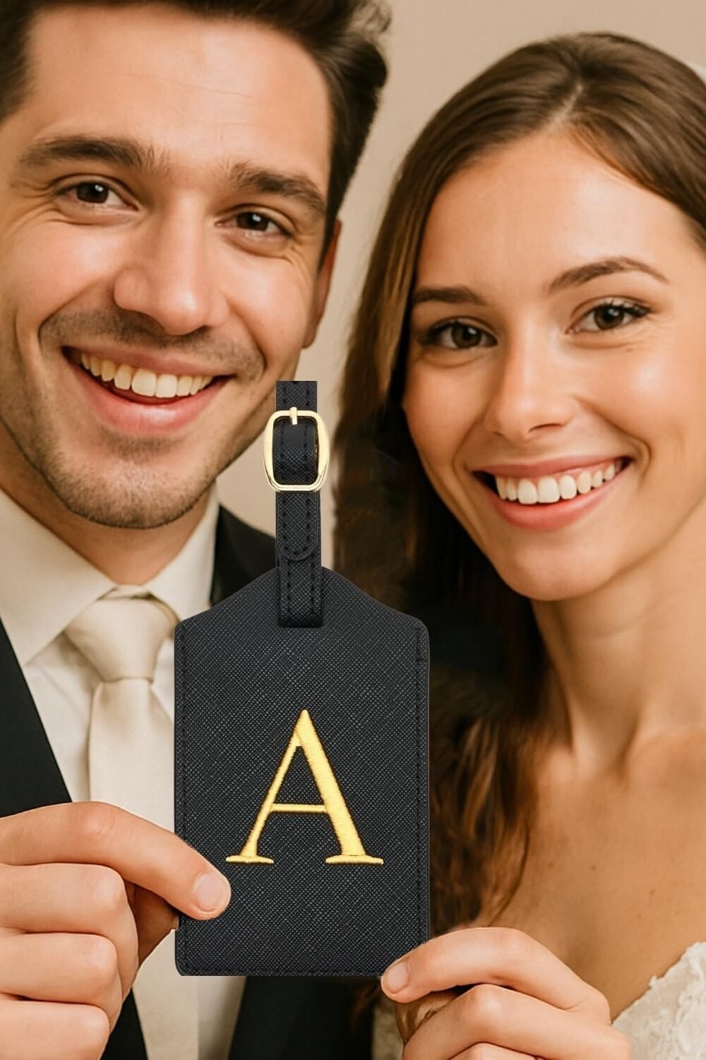 Pu Leather Luggage Tag With Privacy Cover - Image 8