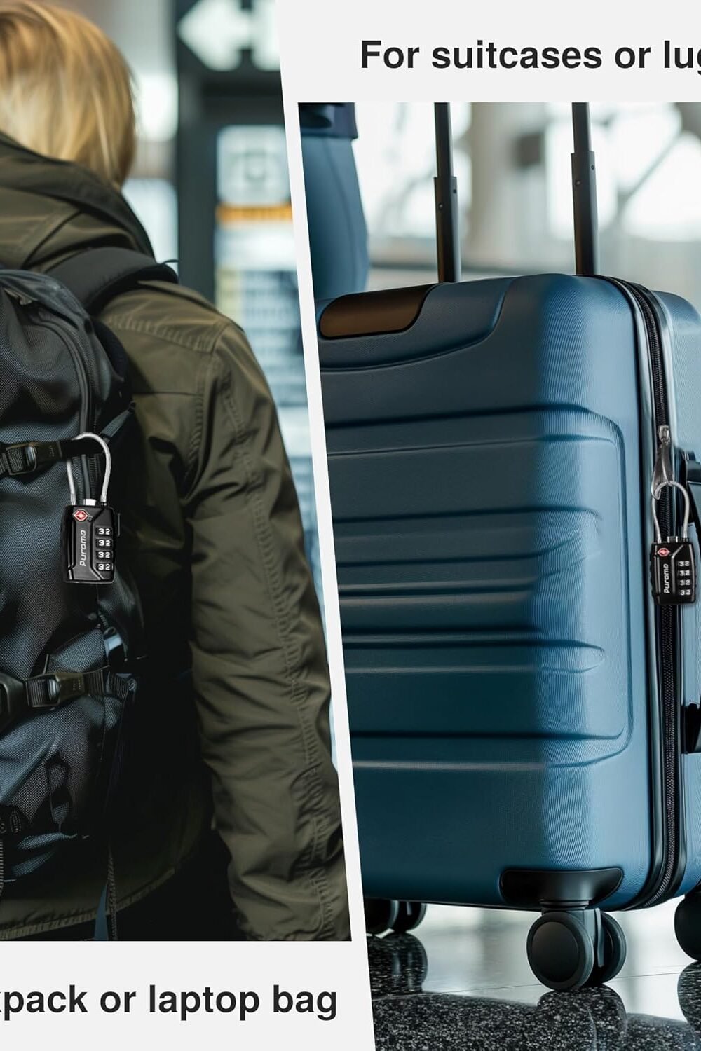 Puroma Ts Pproved Luggage Locks - Resettable Code Avel Lock - Image 3