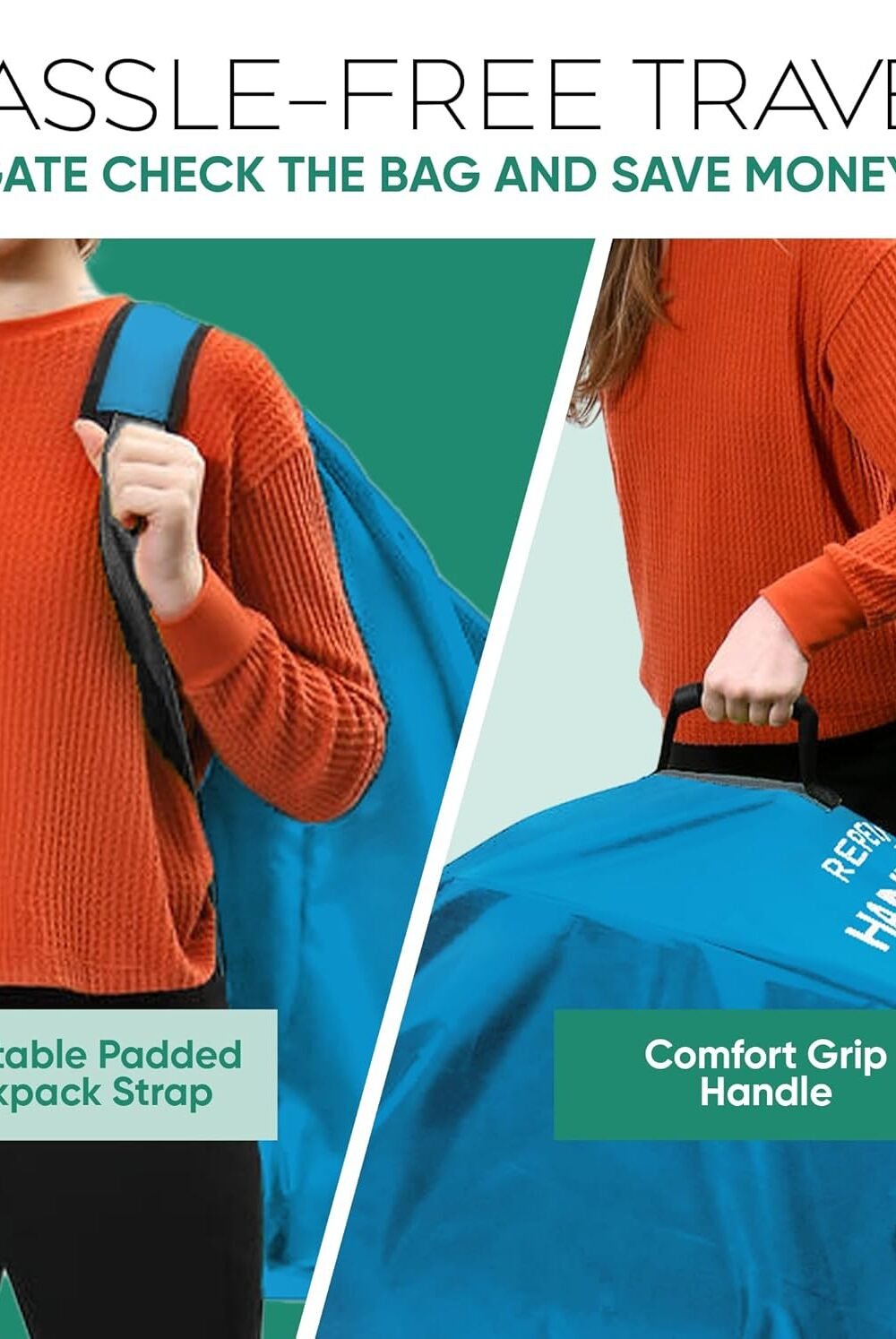 Reperkid Car Seat Avel Bag - Black Green - Image 3