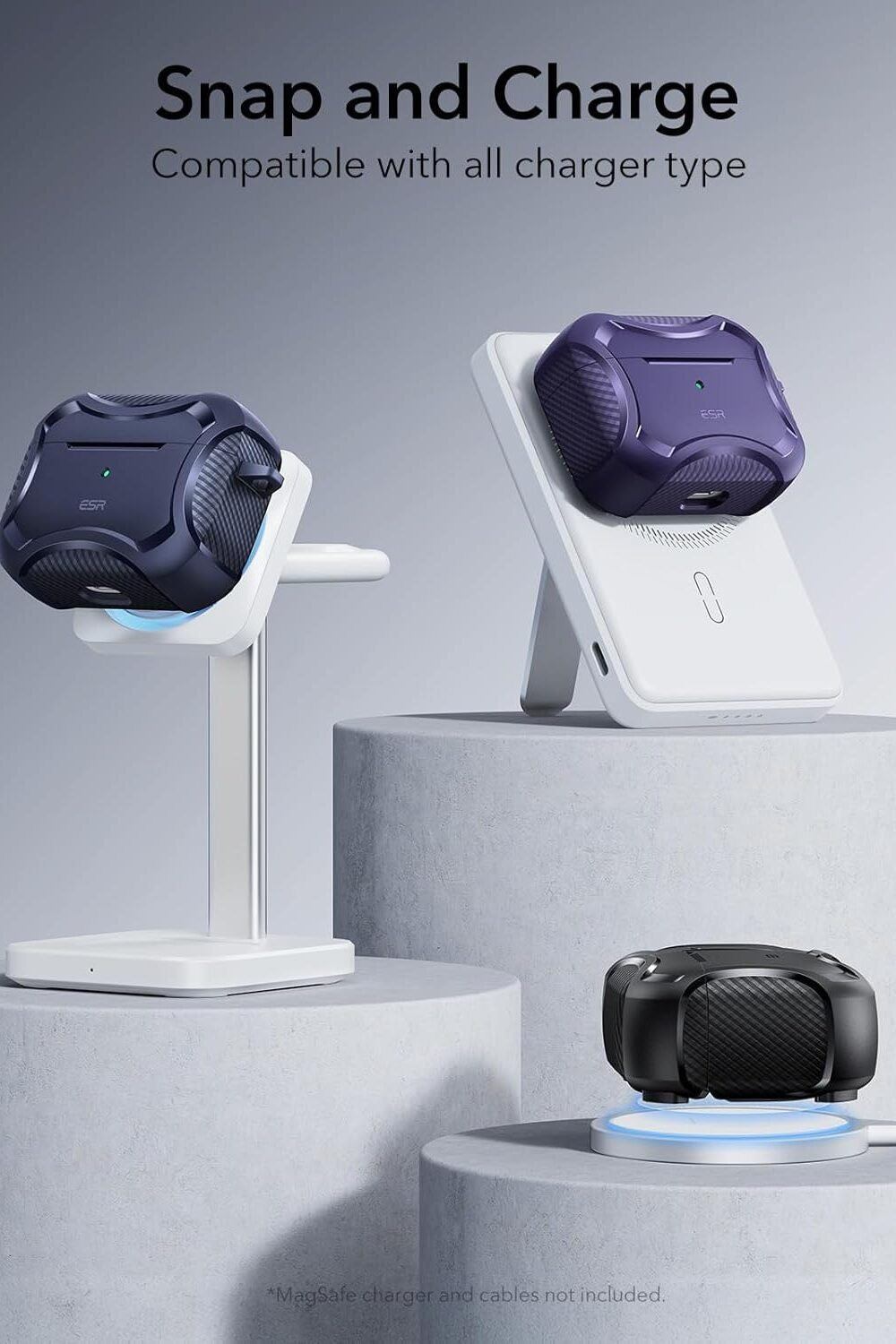 Esr Irpods Pro Case - Magsafe Compatible, Drop Protection, B - Image 7