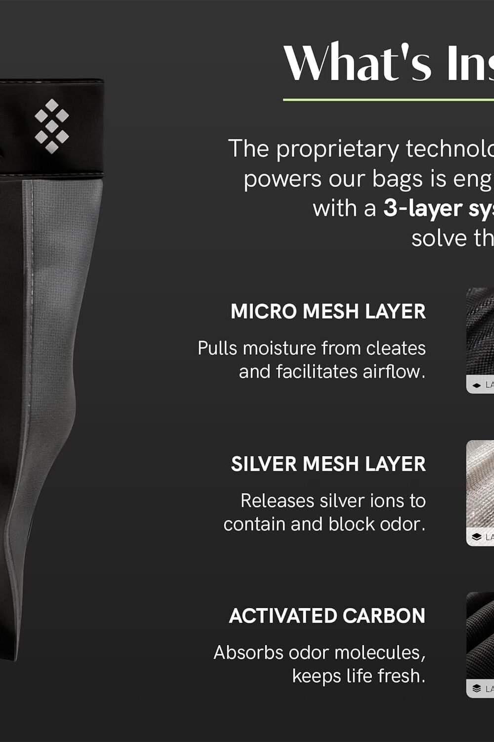 Salt Ērcase Smell Proof Cleat Bag - Durable Water-Resistant - Image 3