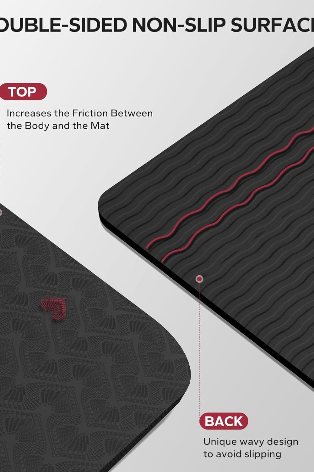 Extra Large Eco-Friendly Yoga Mat - Non-Slip Durable - Image 3