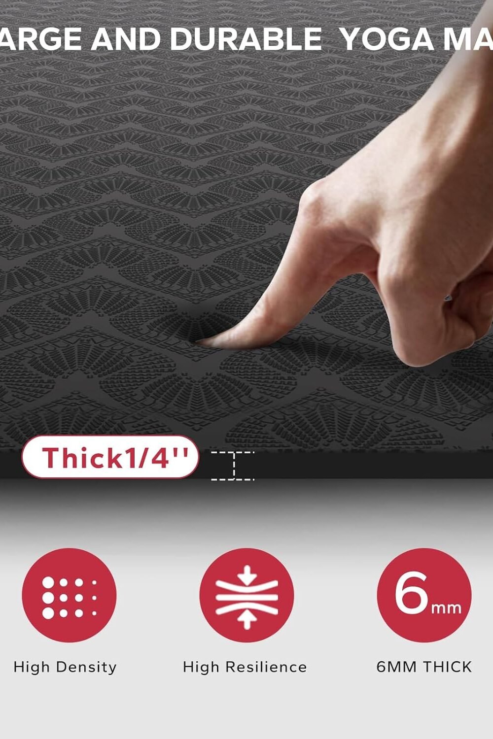 Extra Large Eco-Friendly Yoga Mat - Non-Slip Durable - Image 4