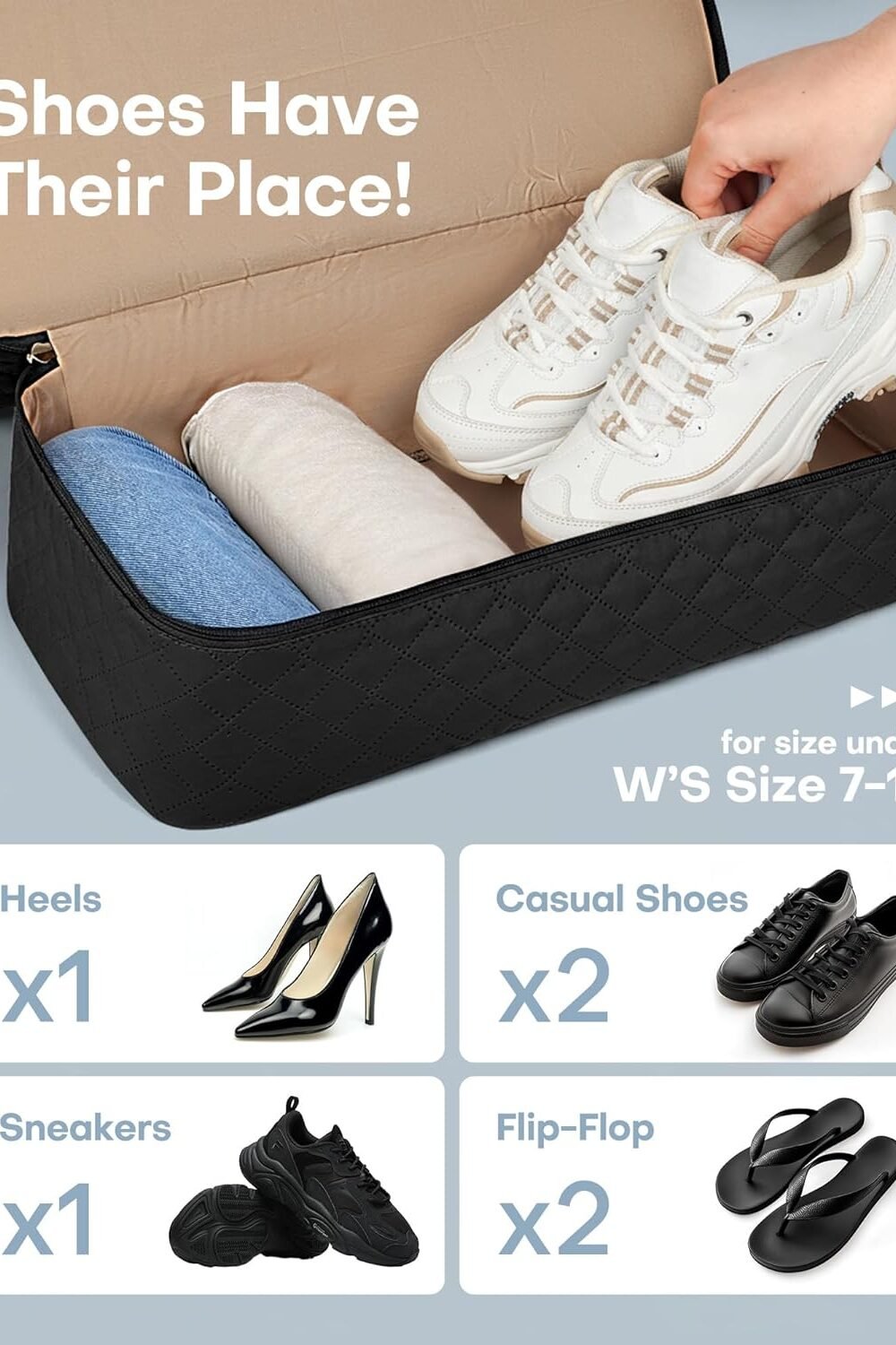 Hotor Women'S Weekender Duffel Bag With Shoe Compartment - Image 5