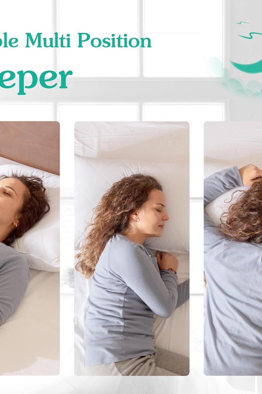 Three Geese White Cotn Pillows - Medium Firm Support - Image 5