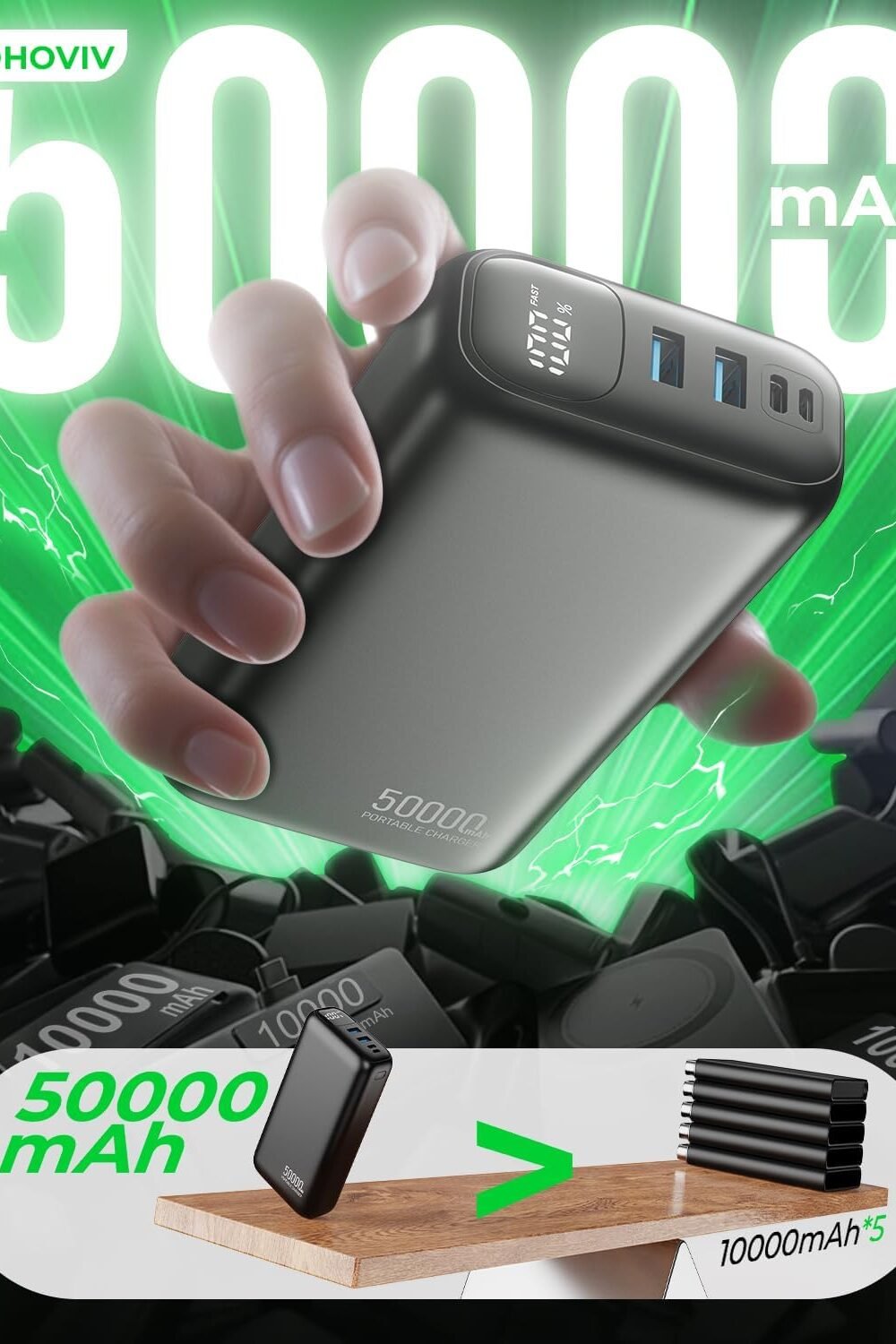 Portable Power Bank Charger Iphone Ndroid - Image 3