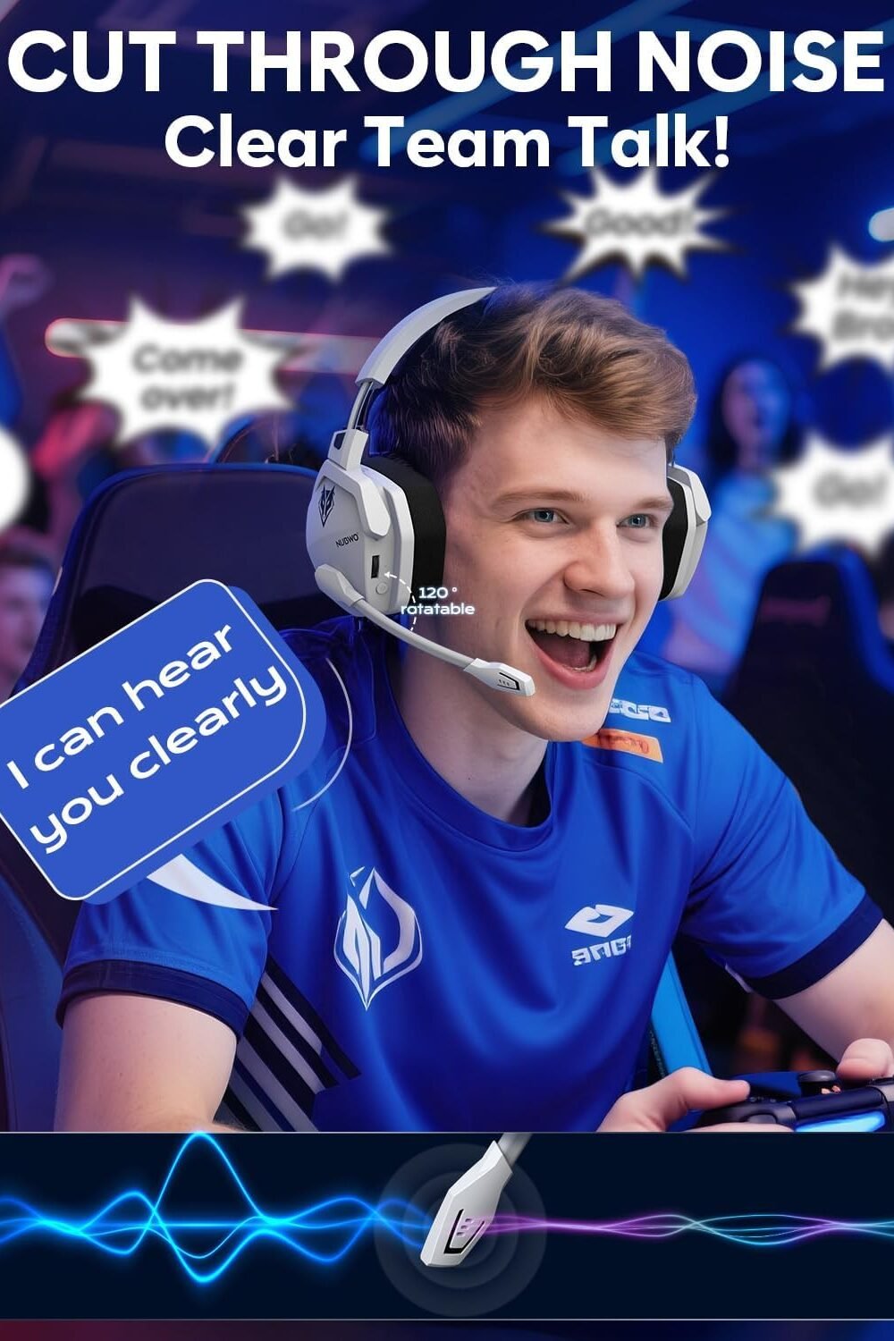 Nubwo Wireless Gamg Headset With Mic - Multi-Device Compatib - Image 7