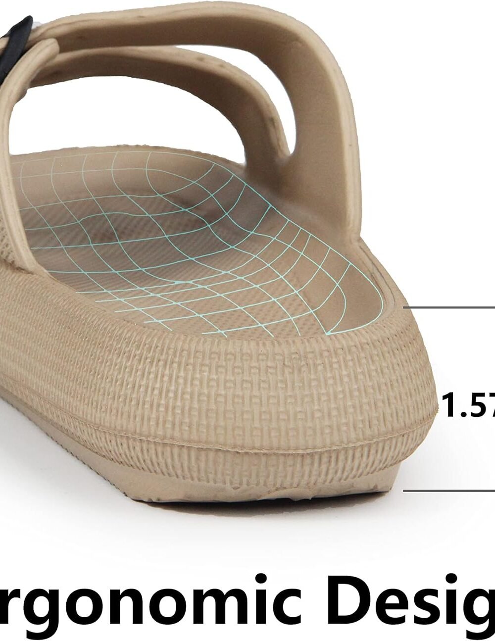 Weweya Djustable Double Buckle Sandals - Unisex Pillow Slipp - Image 4