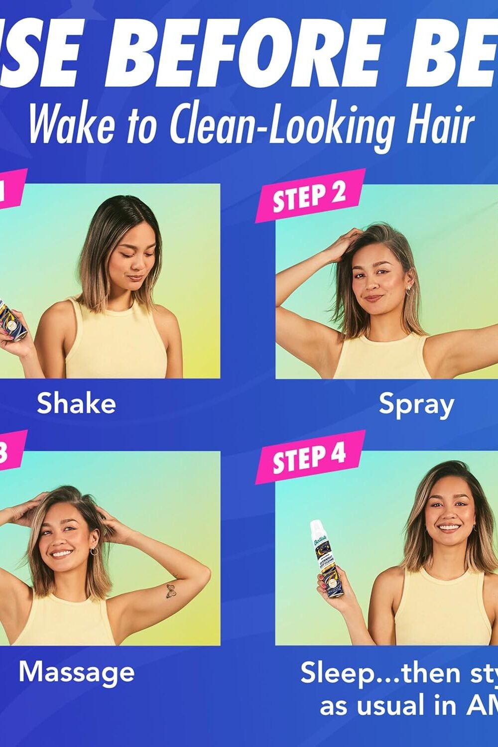 Batiste Overnight Deep Clean Dry Shampoo - Wake Up Beautul 6 Batiste Overnight Deep Clean Dry Shampoo - Wake Up Beautul - Image 6