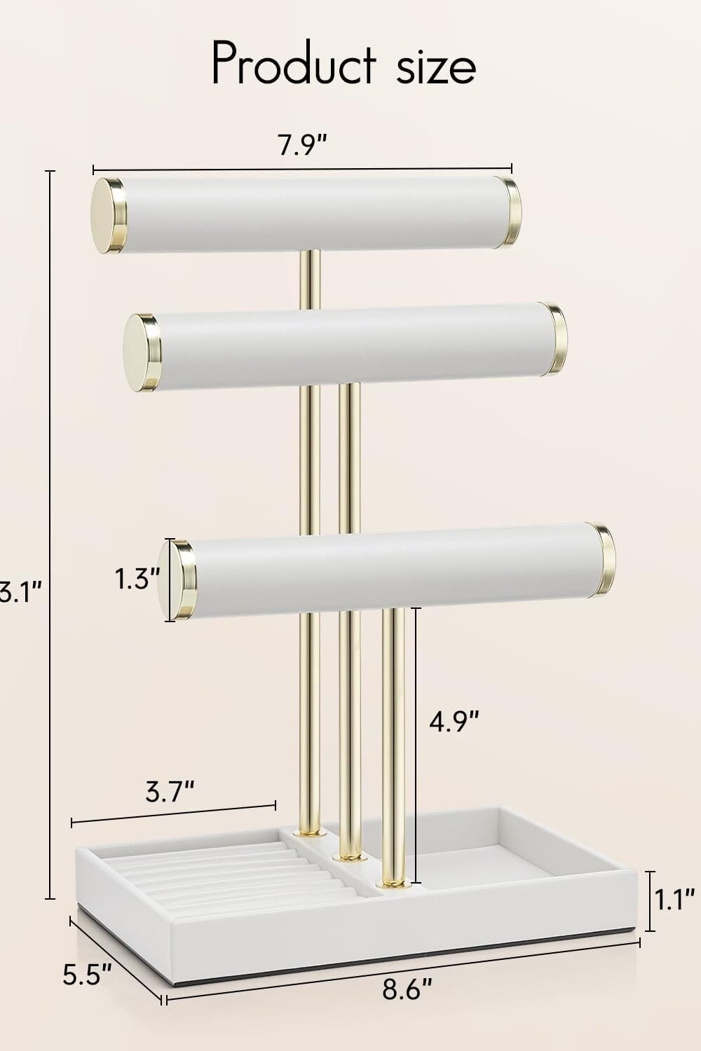 Vlndo Leather Jewelry Stand Organizer - Tier Bracelet Holder - Image 6