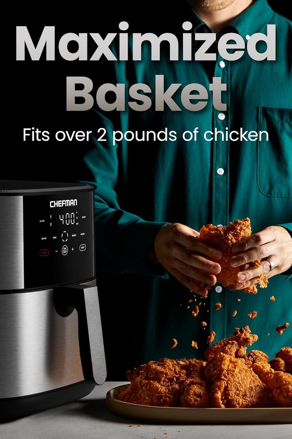 Chefman Turbofry Xl Ir Fryer - Crispier Results - Image 3