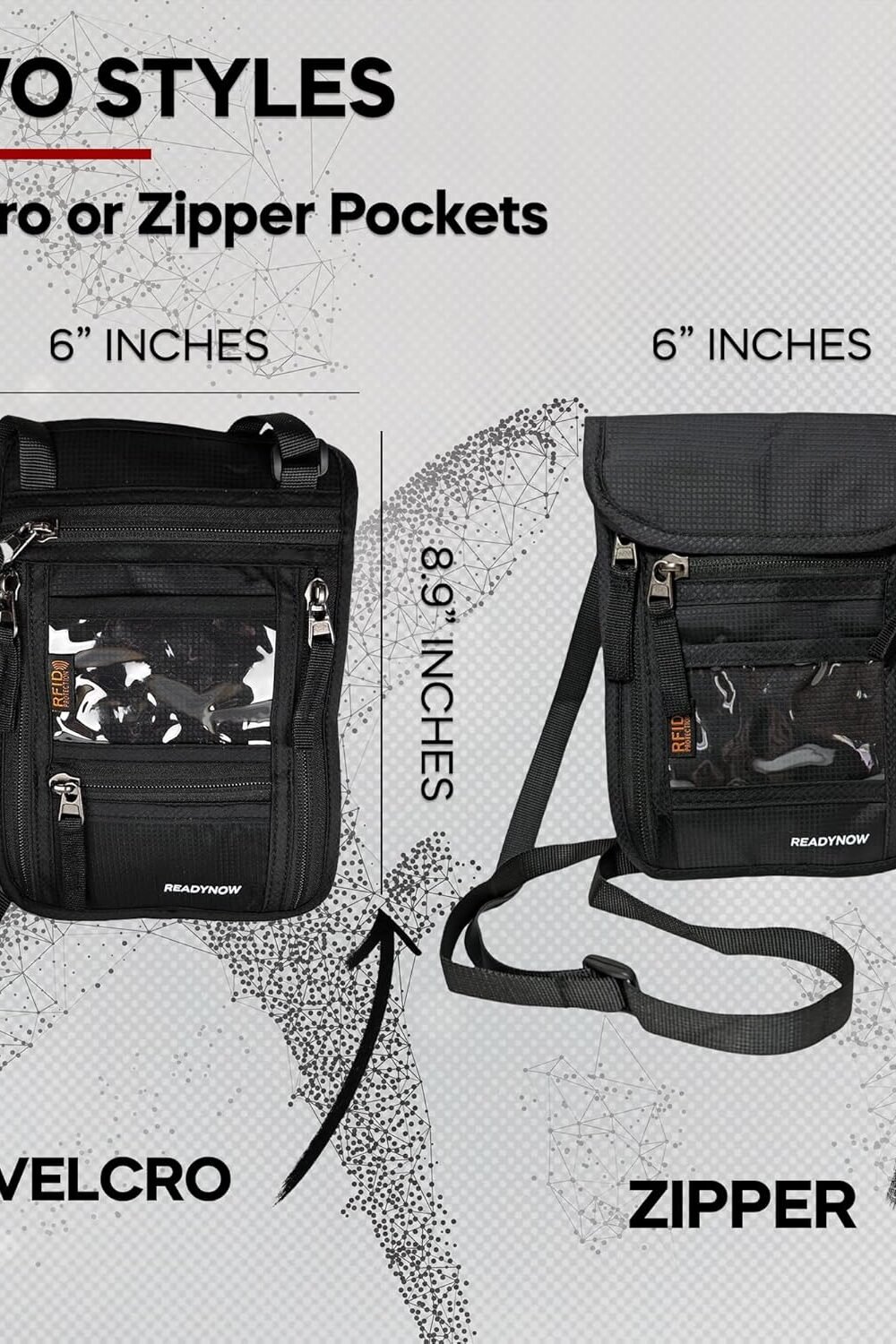 Vel Rfid Neck Wallet Passport Holder - Lightweight Secure - Image 5