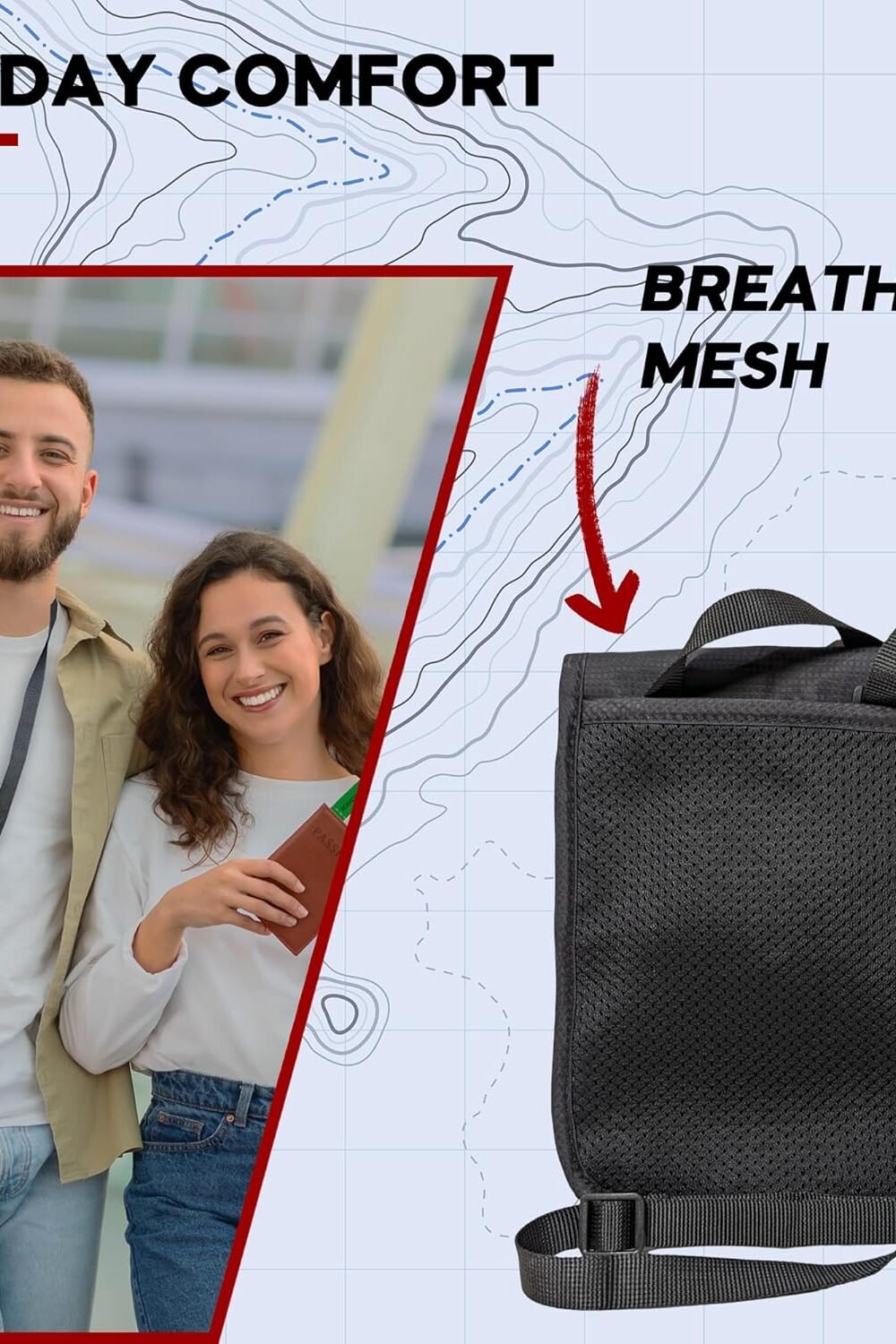 Vel Rfid Neck Wallet Passport Holder - Lightweight Secure - Image 7