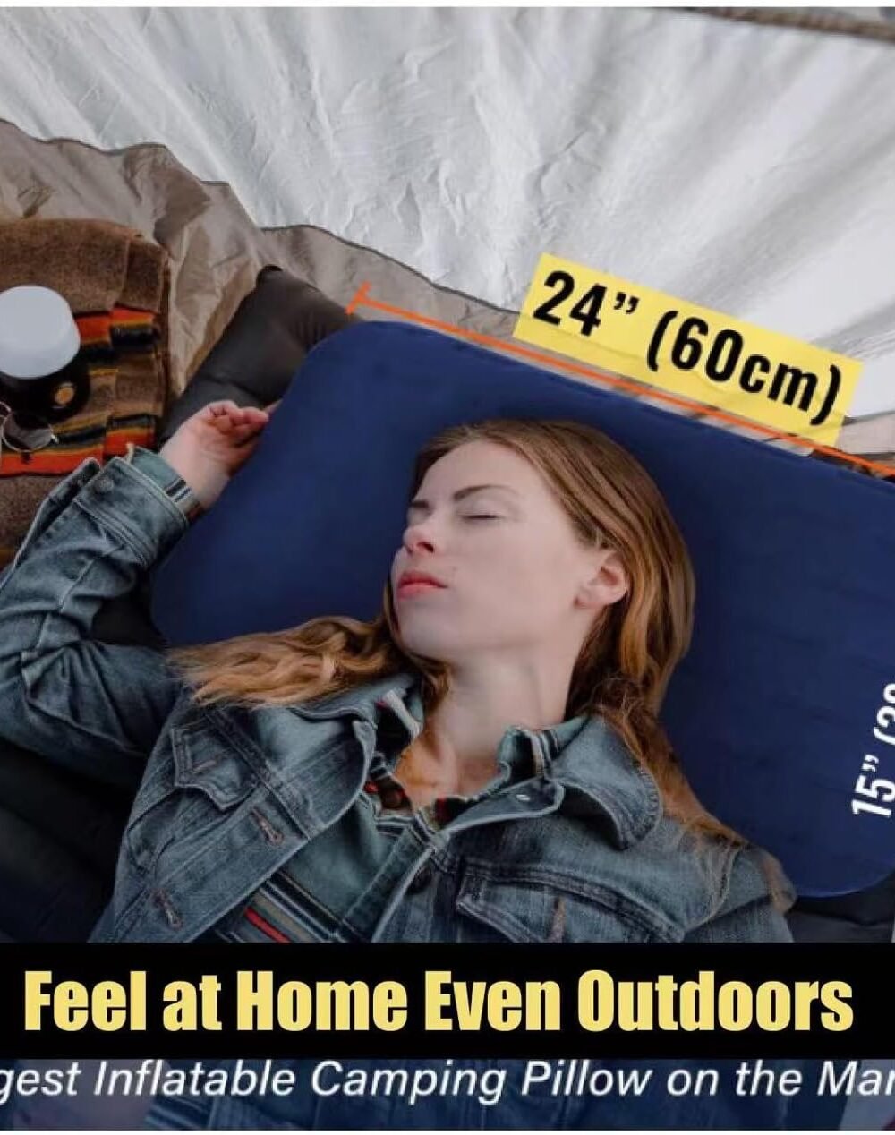 Trekology Luft Ultra Large Inflatable Pillow - Portable Ergo - Image 6