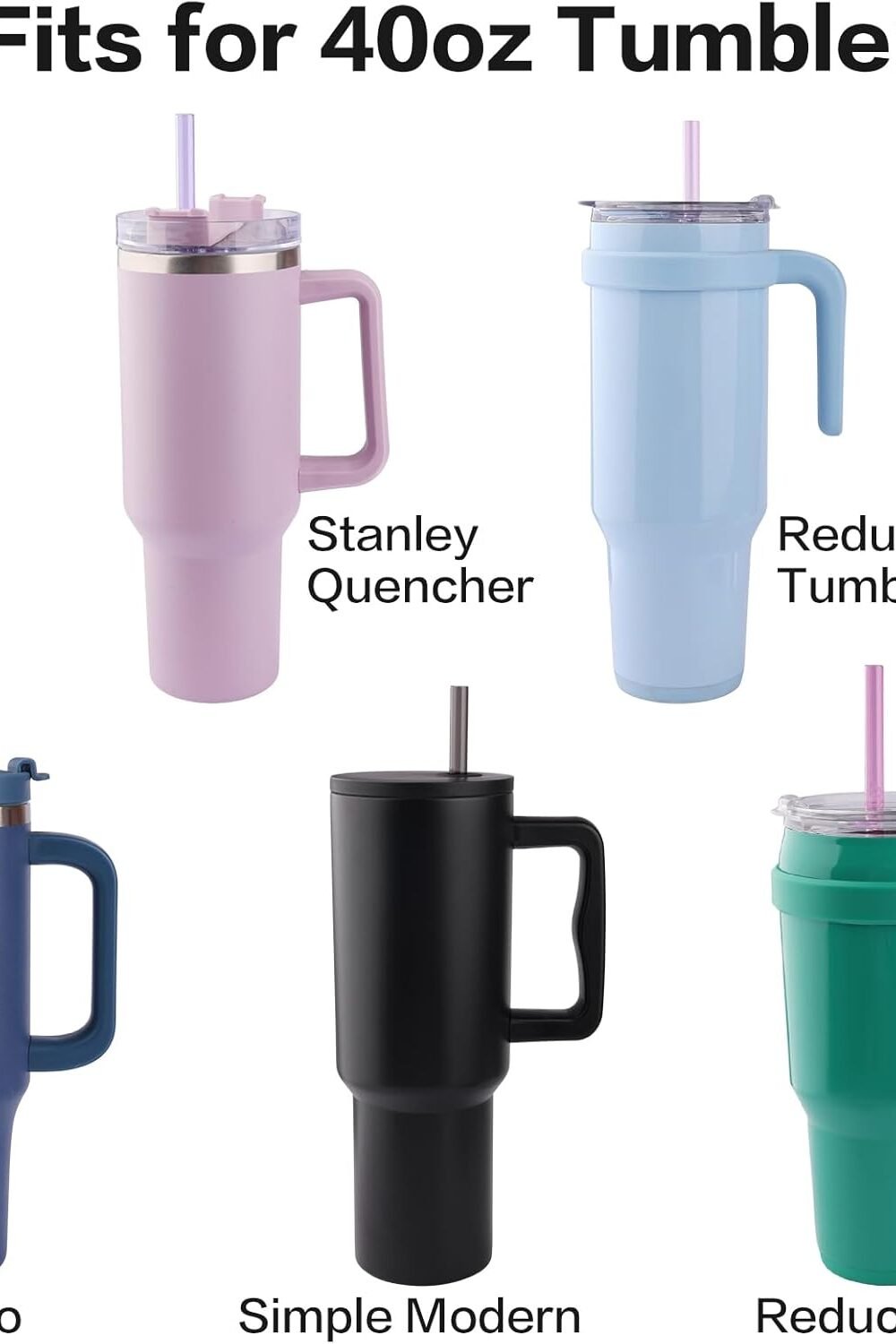Reusable Replacement Straws Stanley Tumblers - Pack - Image 4