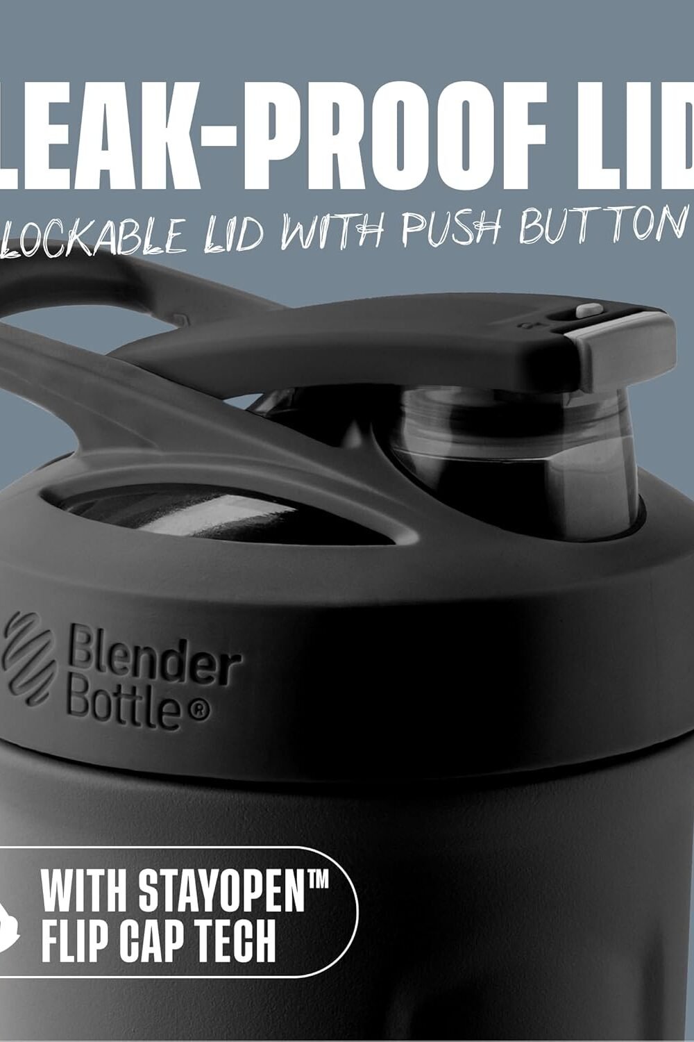 Insulated Blenderbottle Strada Shaker Cup - Black - Image 3