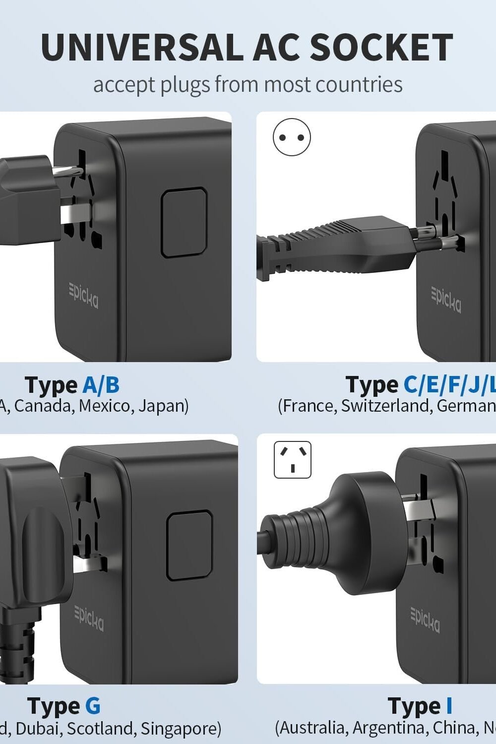 Epick Universal Gan Avel Dapter With Usb-C Charger - Image 5