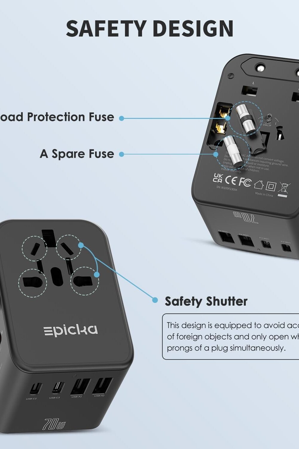 Epick Universal Gan Avel Dapter With Usb-C Charger - Image 6