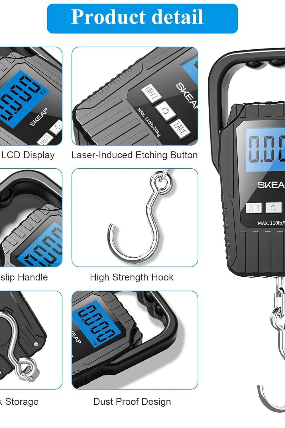 Digital Fish Scale With Backlit Lcd Display - Image 5
