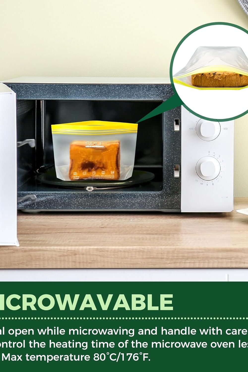 Reusable Silicone Food Srage Bags - Bp Free, Dishwasher Safe - Image 6