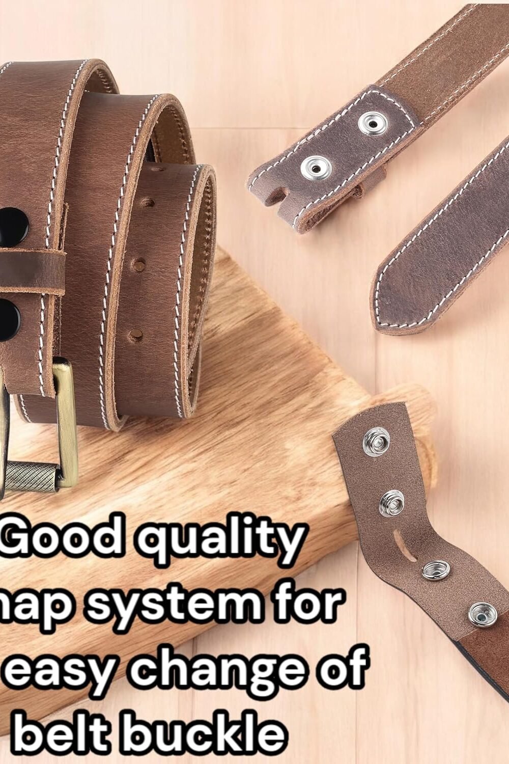 Men's Classic Full Gra Leather Belt with Hidden Pocket 5 Men'S Classic Full Gra Leather Belt With Hidden Pocket - Image 5