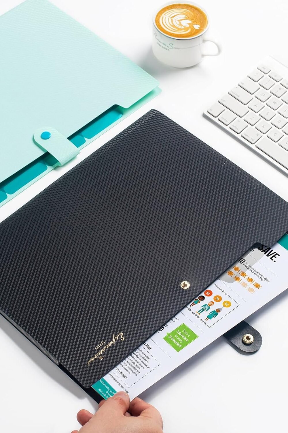 Sooez Ccordion File Organizer - Portable Document Srage - Image 6