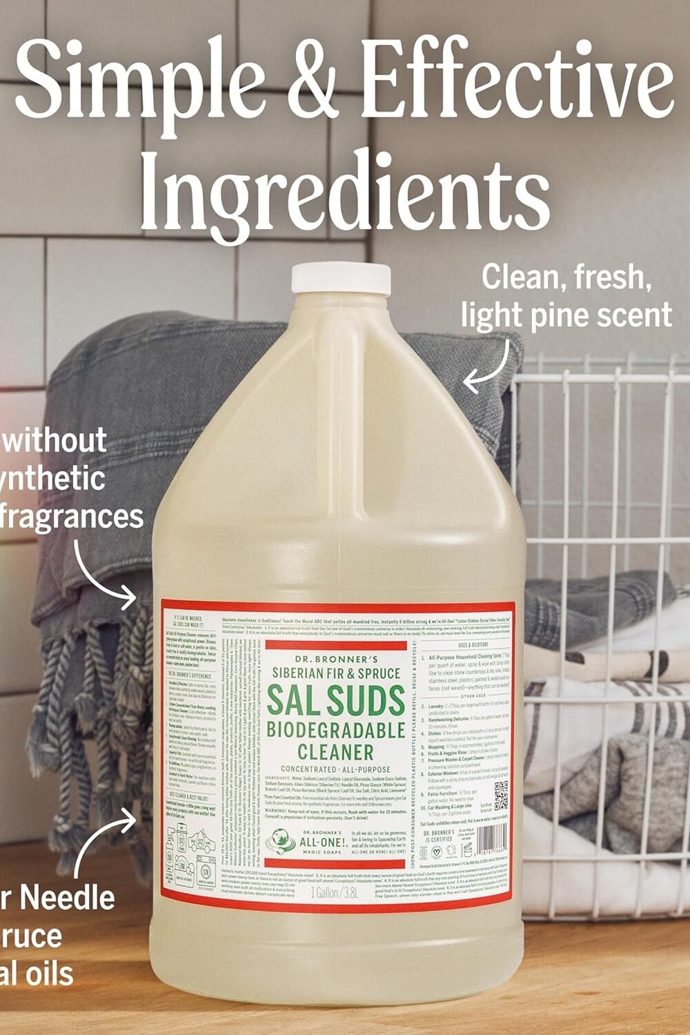 Dr. Bronner'S Sal Suds Biodegradable Cleaner - Gallon - Image 3