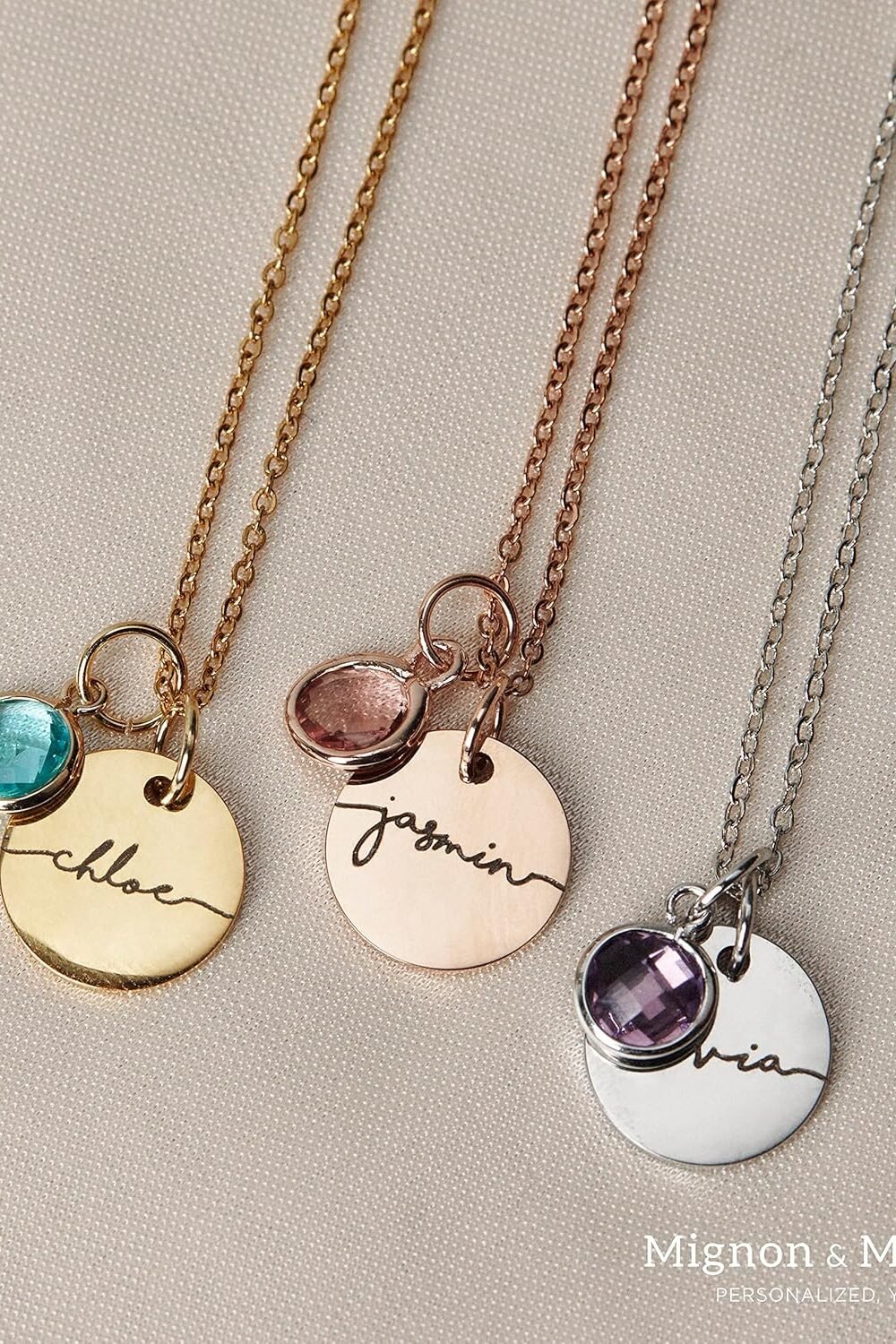 Personalized Gold Plated Name Necklace Moms - Image 3