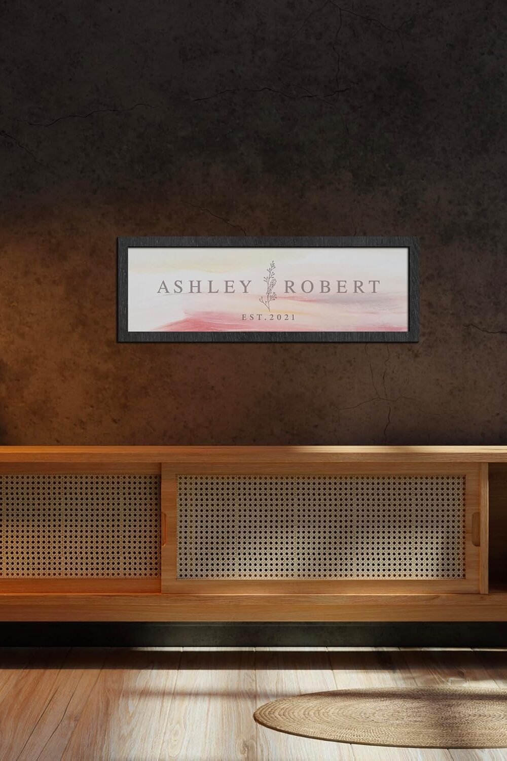 Personalized Couples Family Name Sign - Cusm Wooden Decor - Image 6