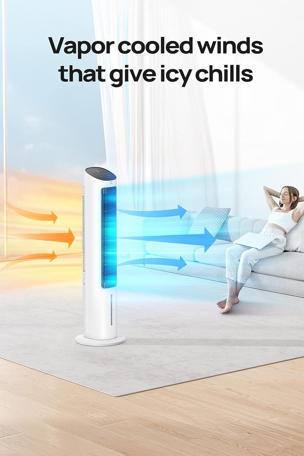 Dreo Bladeless Evaporative Cooler Fan - Speeds - Image 3