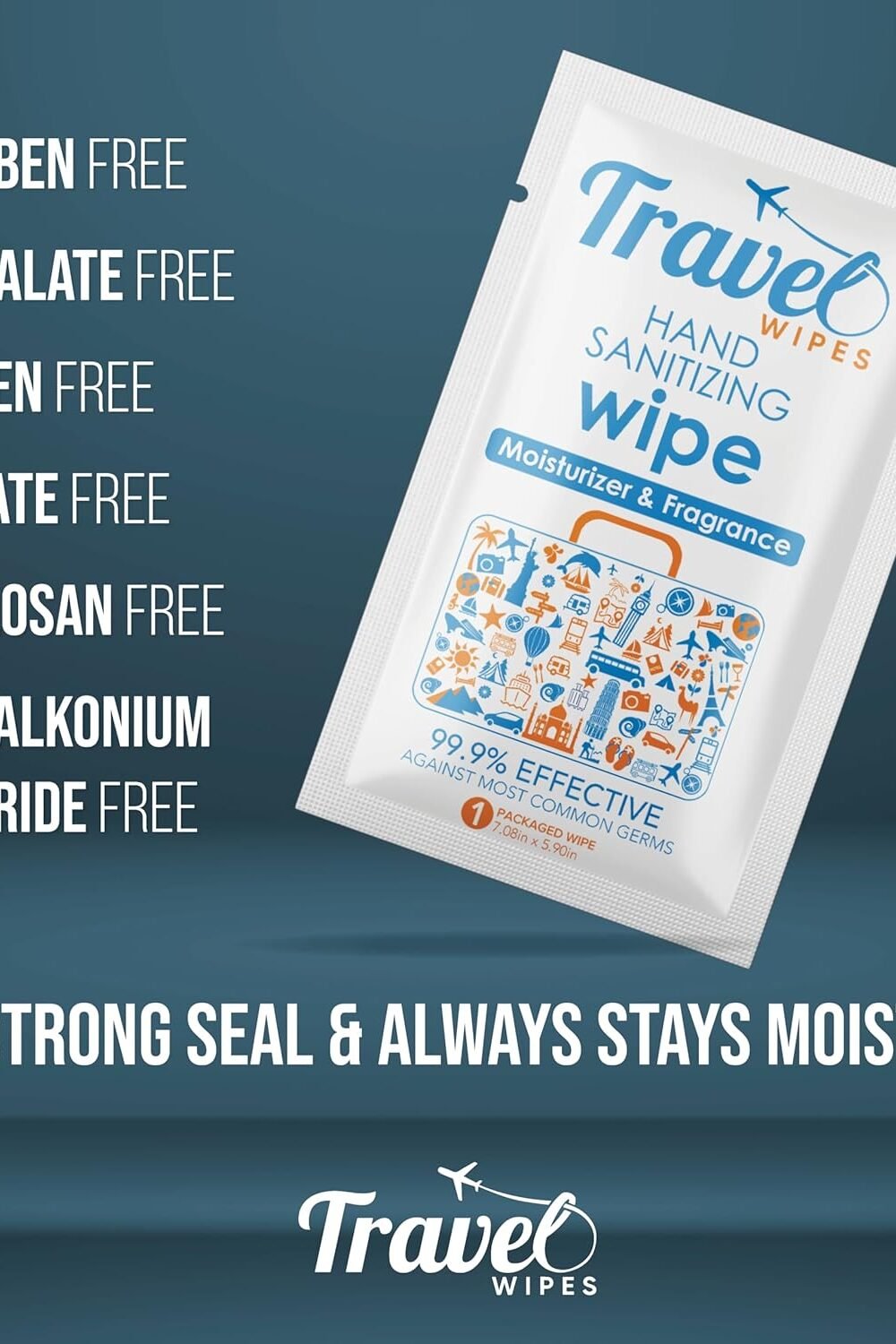 Fresh Citrus Hand Sanitizg Wipes - Individually Wrapped - Image 6