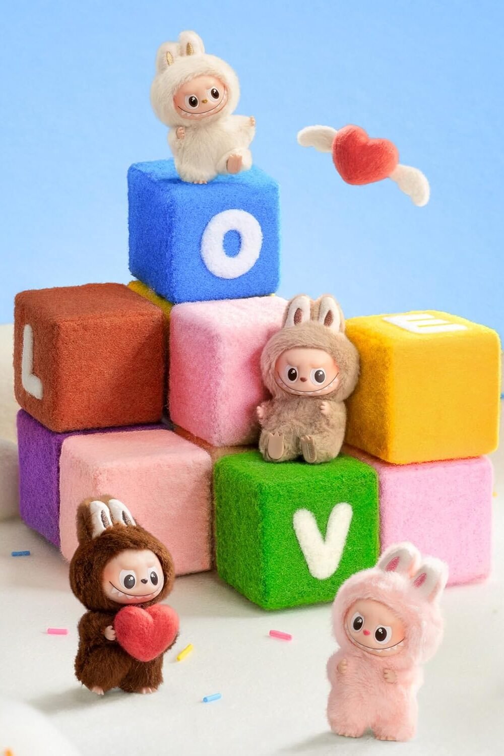 Pop Mrt Monster P Love Series Mi Labubu Doll Keycha - Image 4