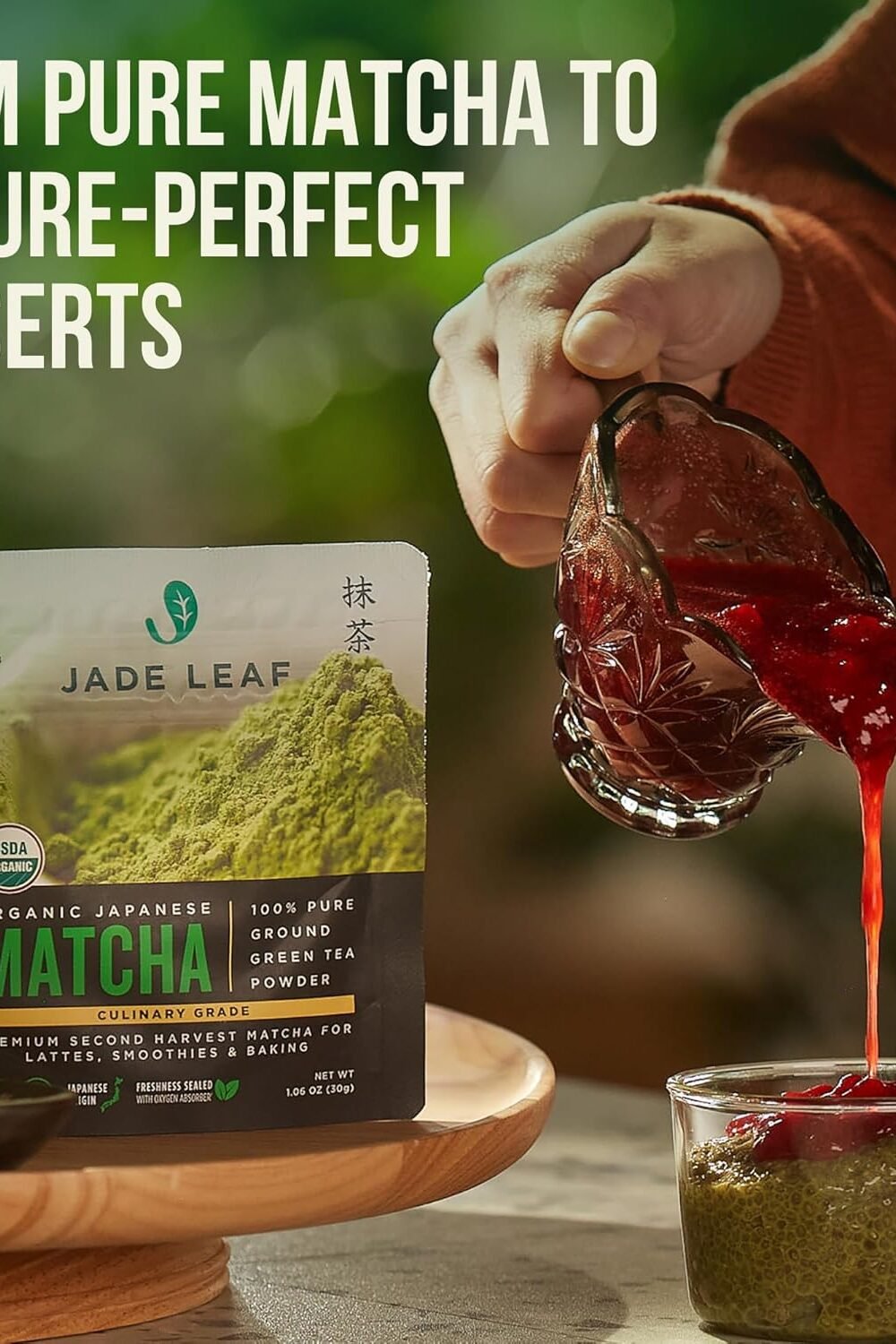 Organic Culary Grade Matcha Powder - Jade Leaf - Image 3