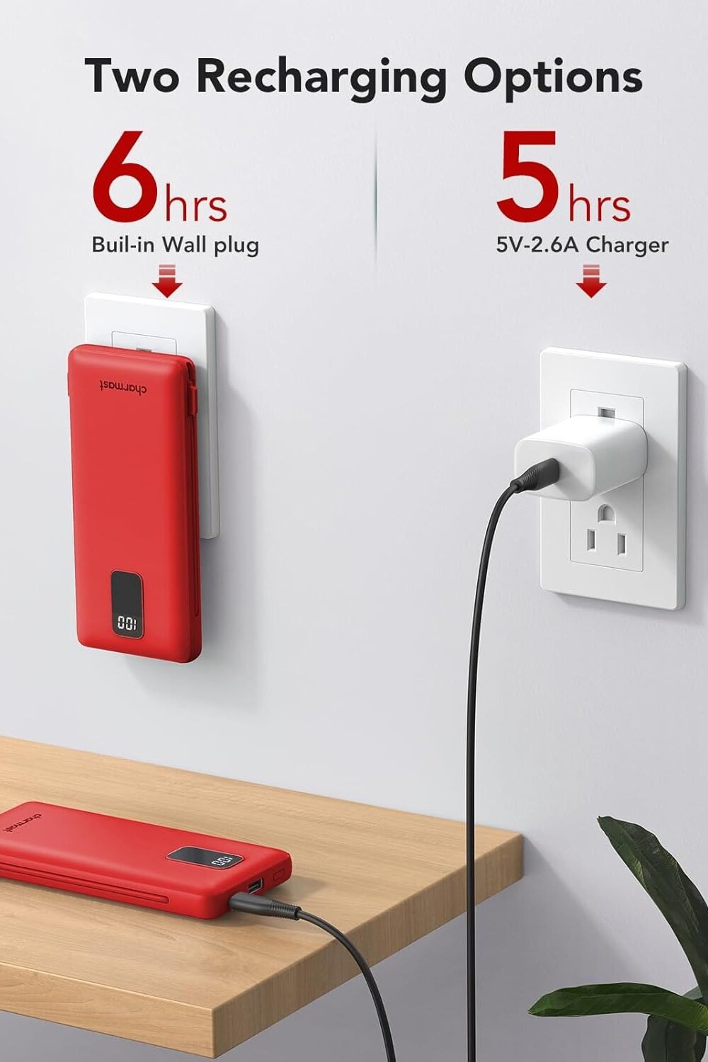 Charmast Portable Charger With Built- Cables - Slim Power Ba - Image 4