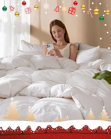 Standard Size White Goose Down Pillows - Soft Support 592