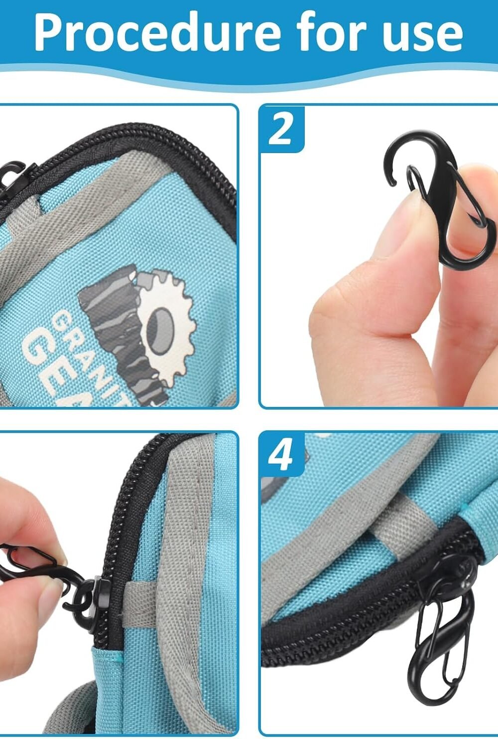 Phus Lock Combo Nti-Theft Clips Luggage Bags - Image 3