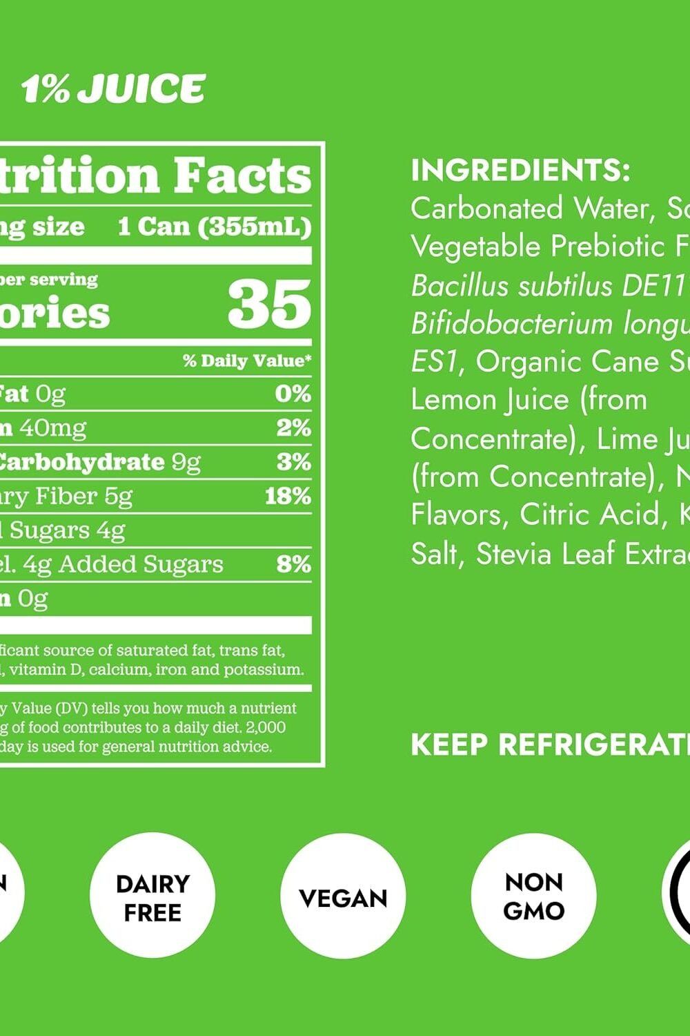 Slice Healthy Soda Variety Pack - Lemon Lime Orange - Image 4