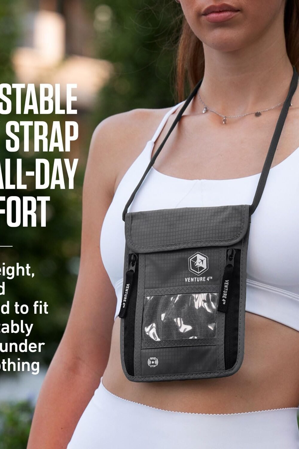 Rfid Blockg Neck Wallet Avel - Unisex Organizer - Image 5