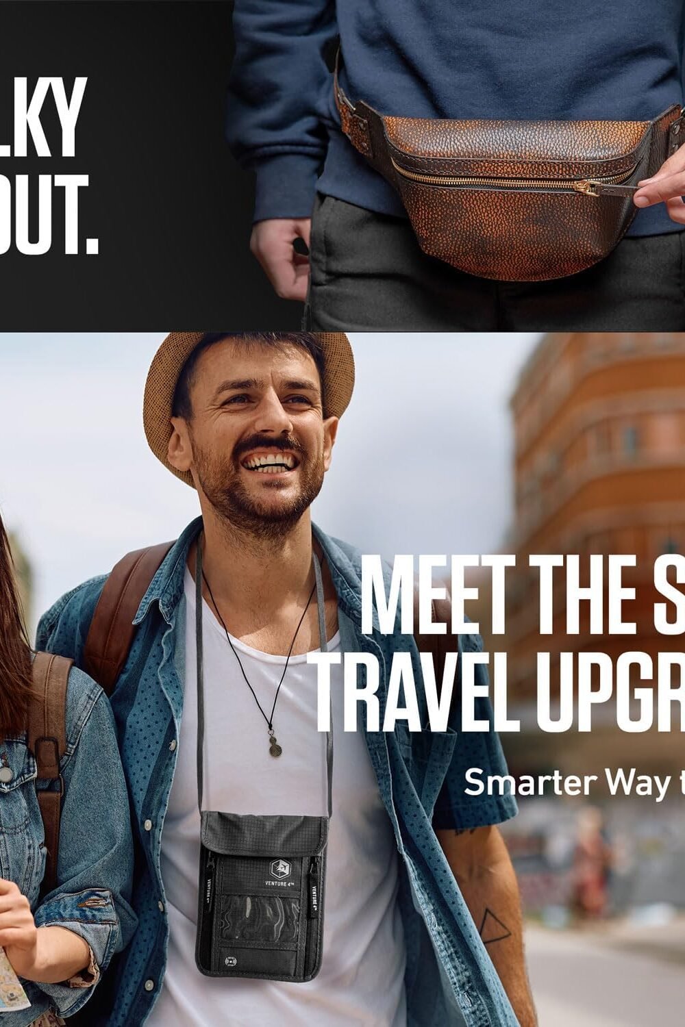 Rfid Blockg Neck Wallet Avel - Unisex Organizer - Image 8