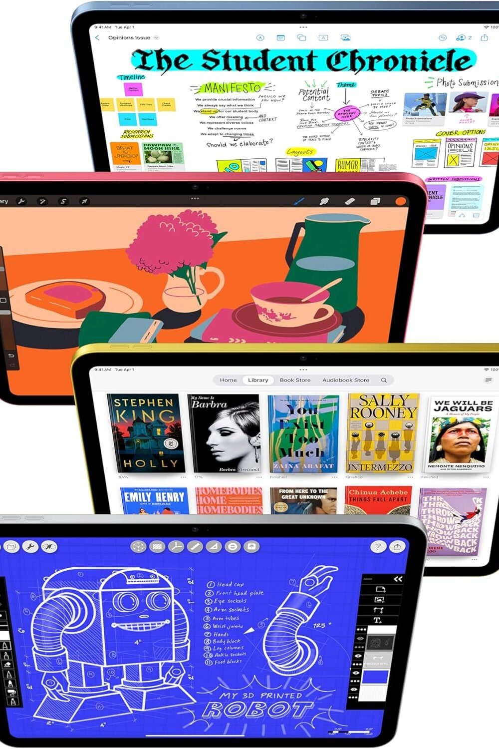 Pple Ipad - Liquid Reta Display, Wi-Fi, Blue - Image 3