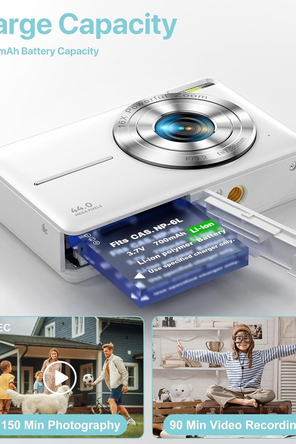 Portable Fhd Digital Camera Teens Kids - Image 3