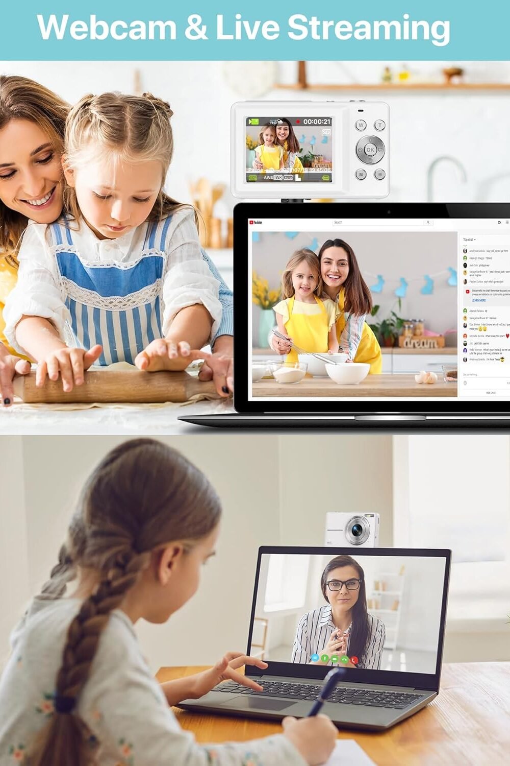 Portable Fhd Digital Camera Teens Kids - Image 5