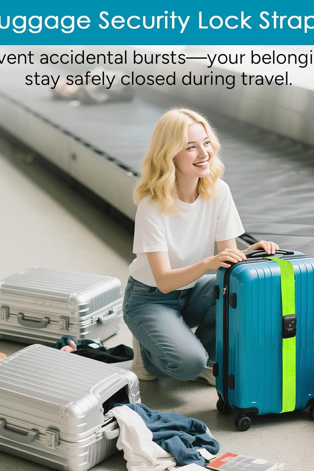 Vel Inspira High-Visibility Luggage Straps - Image 3