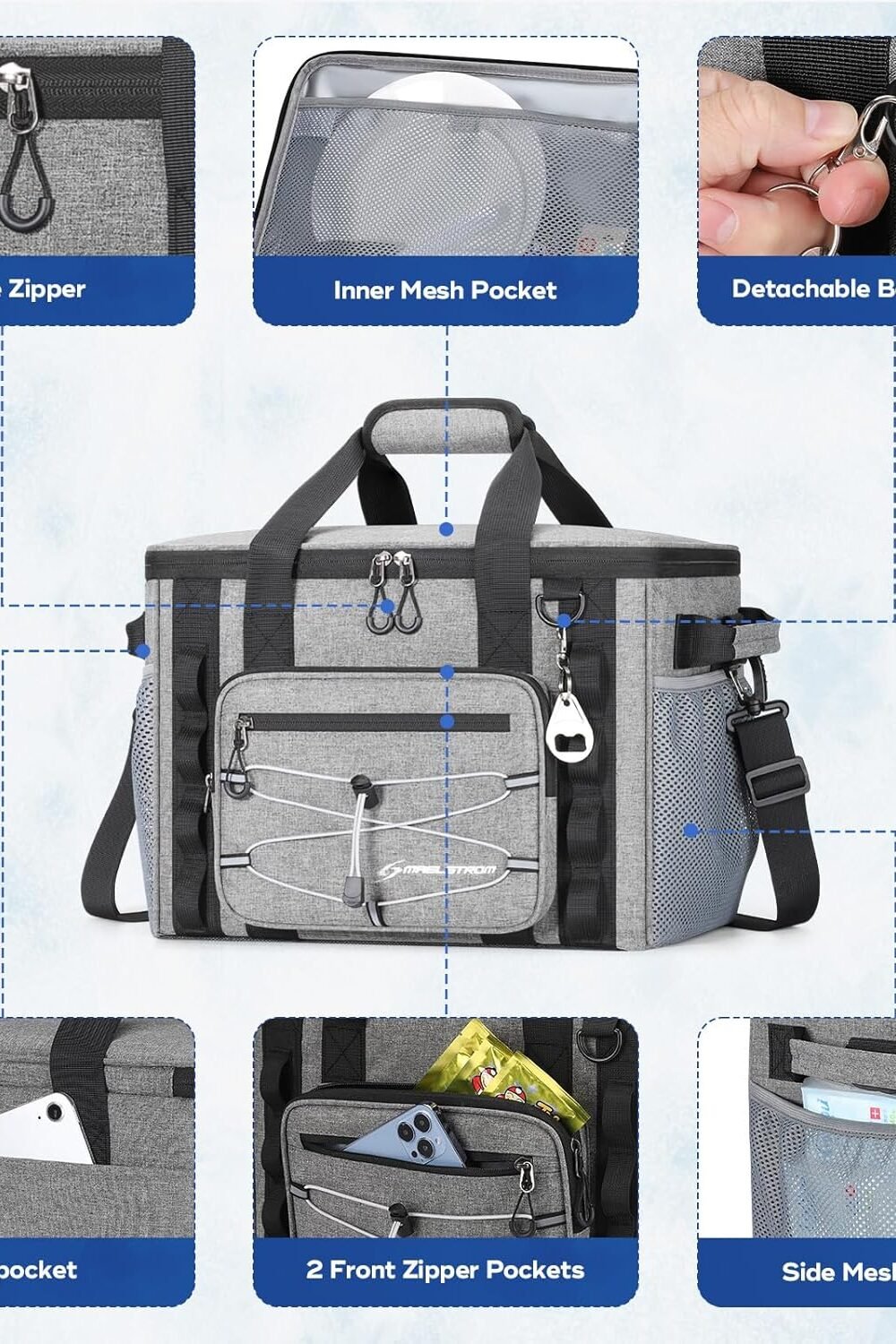 Maelstrom Collapsible Soft Cooler Bag - Leakproof Portable - Image 5