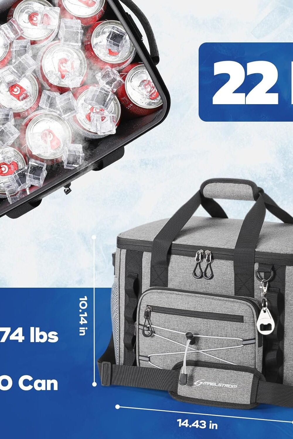 Maelstrom Collapsible Soft Cooler Bag - Leakproof Portable - Image 6