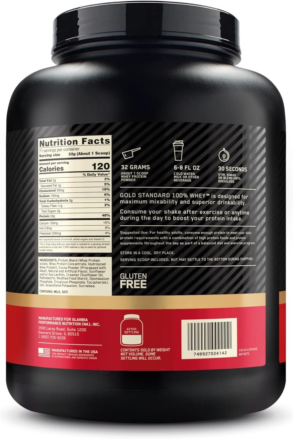 Optimum Nutrition Gold Standard Whey Prote - Extreme Chocola - Image 12